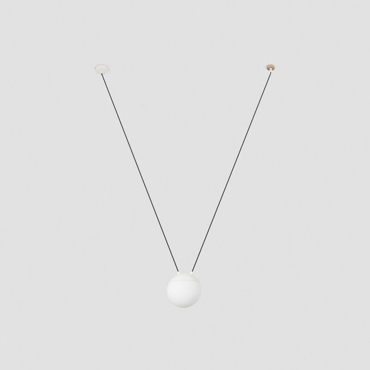 Faro Lighting - Faro Mine - 1 Light White Suspension Pendant, E27