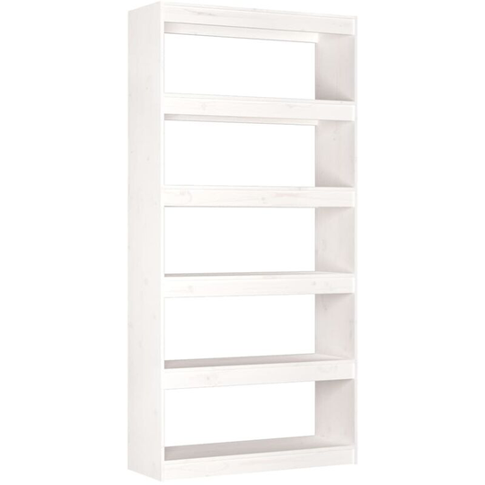 Book Cabinet/Room Divider White 80x30x167.4 cm Solid Wood Pine vidaXL - White