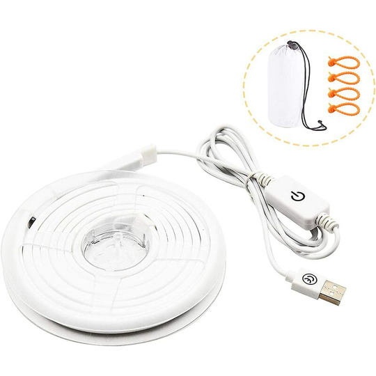 Aougo - usb Tent led Lights Camping Strip Light Portable Lantern Waterproof led Rope String Light for Outdoor Hiking Backpacking Night Riding Caravan