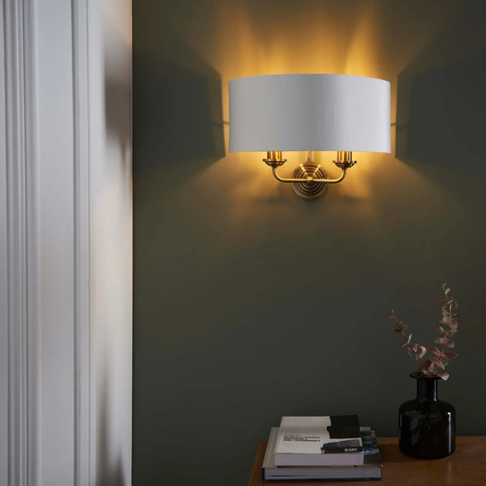 Ensora Lighting Highclere 2Lt Wall Light