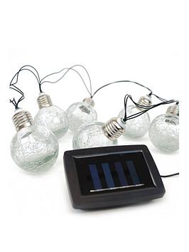 Gardenwize Set Of 10 Crackle Ball Solar String Lights