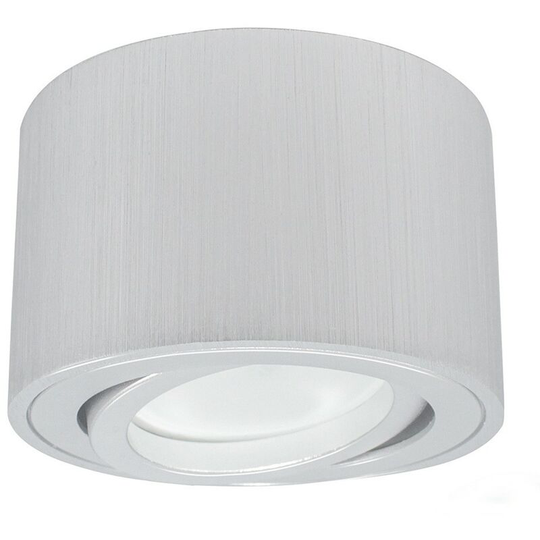 Aougo - Set of 2 Adjustable Projection led Spotlights Ø80x50mm Ceiling Light Surface Mount Round White Ceiling Spotlight led Downlight Bulb 5W led
