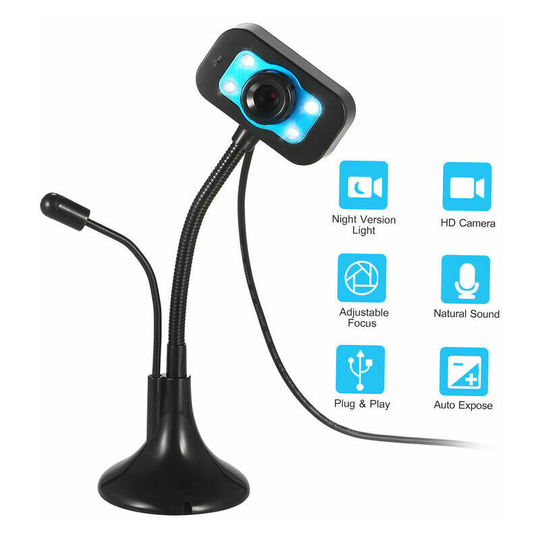Indoor/Outdoor cctv Camera V2 usb Free Drive Video hd Online Teaching Video Computer Camera Laptop Microphone