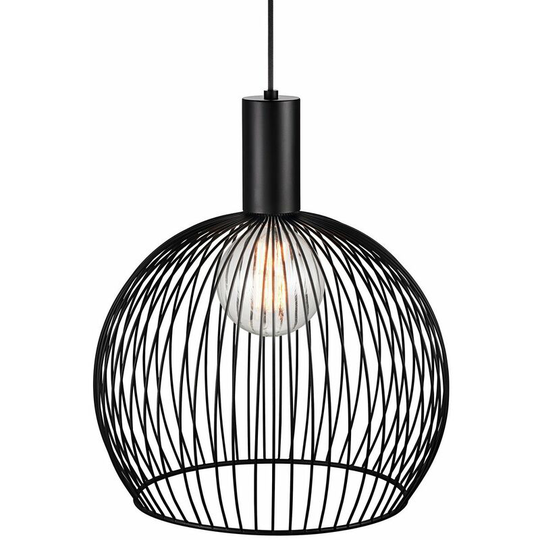 Nordlux Lighting - Nordlux Aver 40cm Wire Frame Pendant Ceiling Light Black, E27