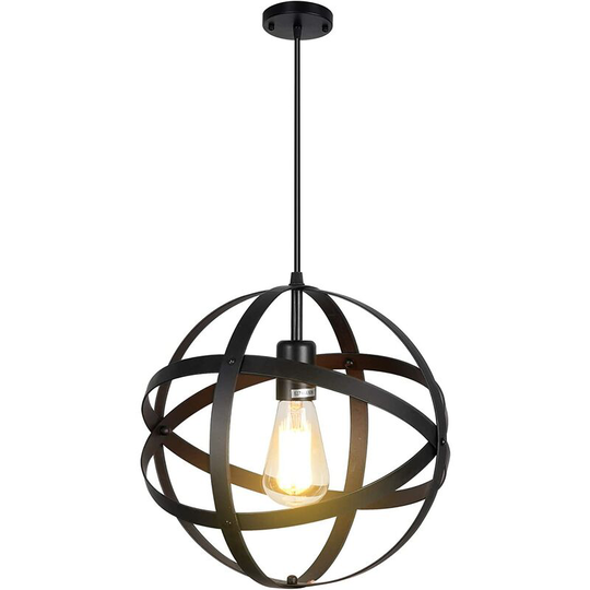 Aougo - Industrial Pendant Light, Design Vintage Metal Ceiling Light Fixtures Pendant Lamp Shade Chandelier with E27 Socket Lighting Sconce for