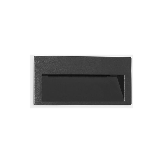 LEDS C4 Tiny Short Outdoor LED Recessed Wall Light Small Urban Grey IP65 1.9W 3000K