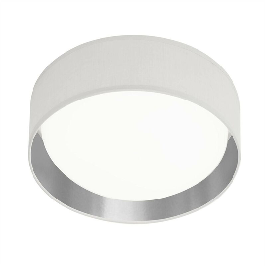 Searchlight Lighting - Searchlight Gianna - Integrated led 1 Light Flush Ceiling Light White, Silver