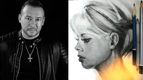 Realistic Portrait with Graphite Pencil