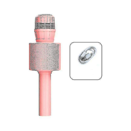 Ktv Duet Microphone Function Built-in Wireless Bluetooth Microphonepink
