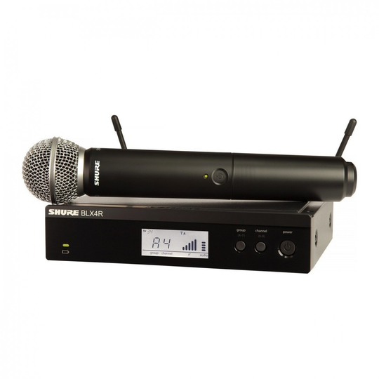 Shure BLX24R/SM58-H8E Rack Mount Wireless Handheld Microphone System