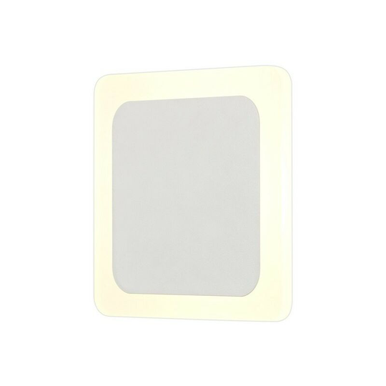 Magnetic Base Wall Lamp, 12W led 3000K 498lm, 15, 19cm Square Centre, Sand White, Acrylic Frosted Diffuser - Luminosa Lighting