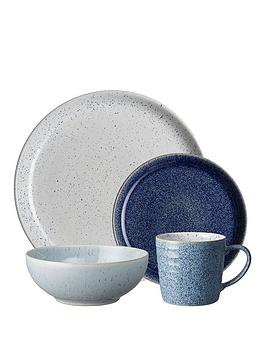 Denby Studio Blue 16 Piece Dinner Set