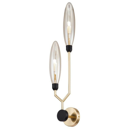 Ventura Wall Lamp Matt Gold , 2 Light, G9