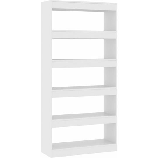 Vidaxl - Book Cabinet/Room Divider White 80x30x166 cm Engineered Wood White