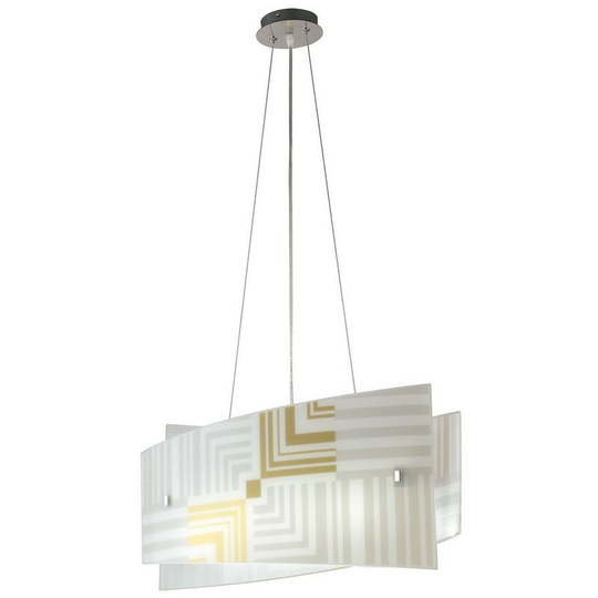 Fan Europe seventy 4 Light Pendant Ceiling Light White 60x20x30cm
