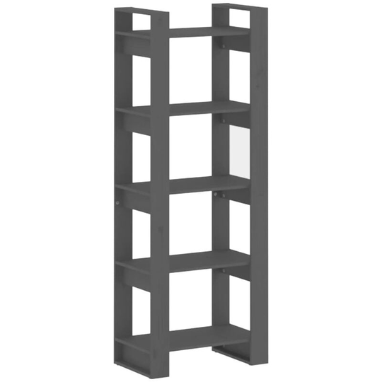 Book Cabinet/Room Divider Grey 60x35x160 cm Solid Wood Vidaxl Grey
