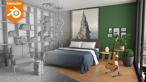 Interior Design and Visualization in Blender for beginners