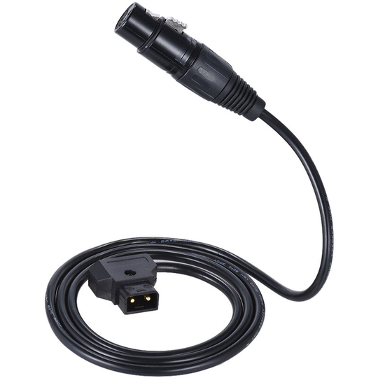 Andoer - 100cm / 3.3ft D-Tap Male to xlr 4-Pin Female Adapter Power Supply Cable Cord for V-mount Battery Plate Camcorder Monitor