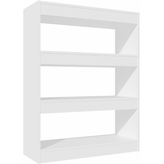 Book Cabinet/Room Divider White 80x30x103 cm Engineered wood Vidaxl White
