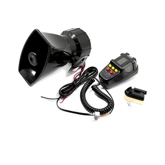 Sun Flowergb - Car Alarm Car Horn With Microphone pa System Emergency Sound Amplifier Loud Electric Horn Siren Can Be Used For 12V Police Car Truck