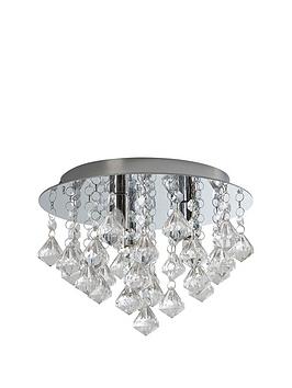 Maya Diamond Flush Light Fitting
