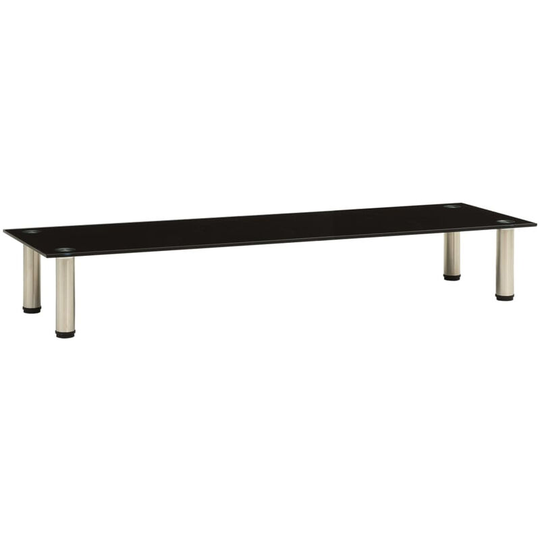 Tv Stand Black 120x35x17 cm Tempered Glass