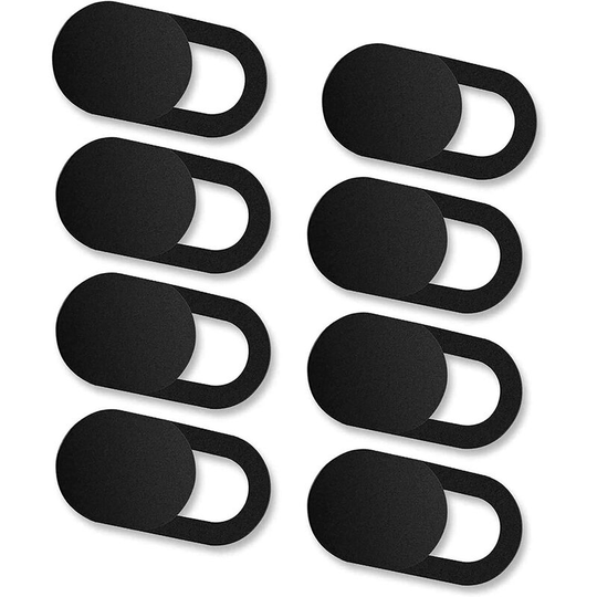 Set of 8 Webcam Covers, Sliding Camera Cover Ultra Thin Webcam Cover Camera Privacy Cover - (Black)
