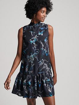 Superdry Studios Woven Mini Dress - Multi, Multi, Size 8, Women