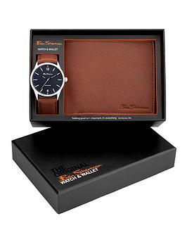 Ben Sherman Light Brown Watch and Wallet Gift Set, Light Brown, Men