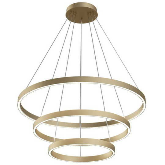 Maytoni Lighting - Maytoni Modern - Rim Modern Rim Integrated led Brass 3 Tier Circular Pendant Ceiling Light