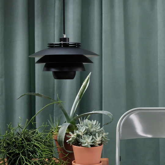 Dyberg Larsen Ejka Dome Pendant Ceiling Light Matt Black
