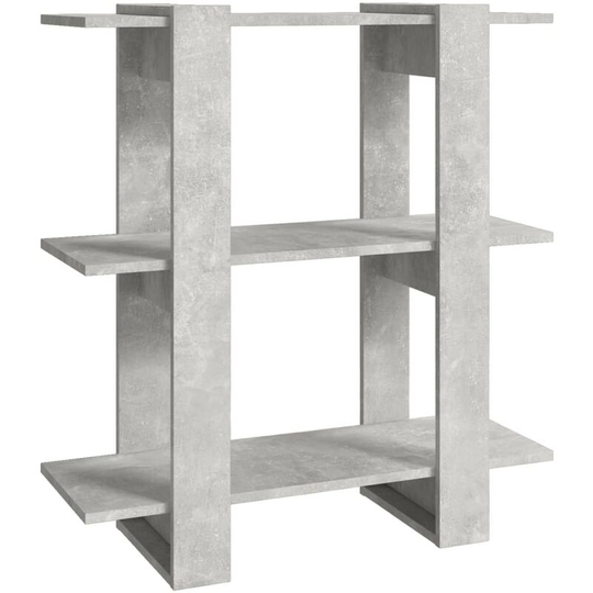 Book Cabinet/Room Divider Concrete Grey 80x30x87 cm Vidaxl Grey