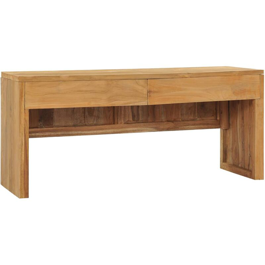 Tv Cabinet 100x35x45 cm Solid Teak Wood Vidaxl Brown