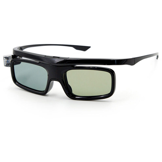 Lifcausal - GL1800 Projector 3D Glasses Active Shutter Rechargeable DLP-Link for All 3D dlp Projectors Optama Acer BenQ ViewSonic Sharp Dell Black