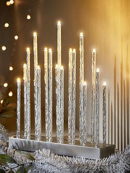 Silver Tube Table Lights Christmas Decoration
