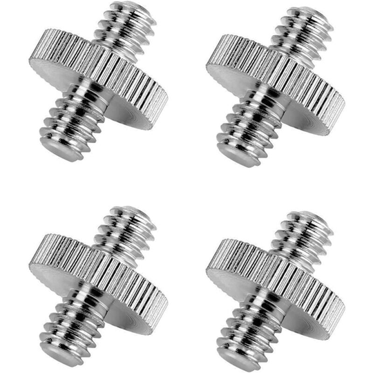 Joorrt - Camera Screw Adapter [4 Pieces ], Standard 1/4 Male to 1/4 Male Threaded Adapter, Camera Tripod Screw Adapter Converter for