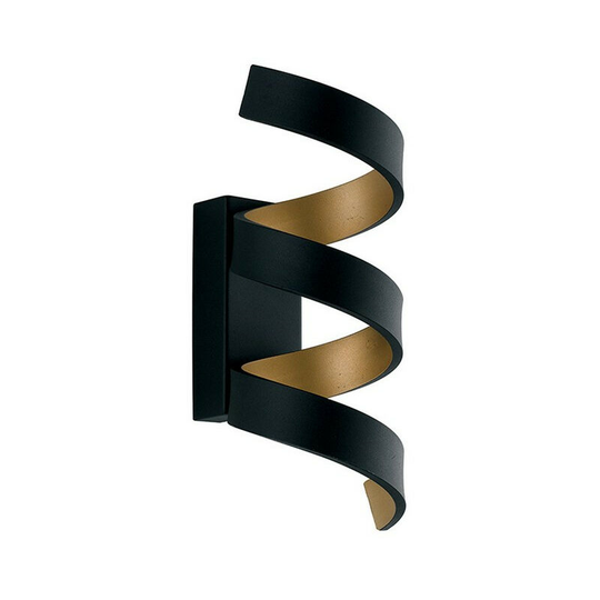 Fan Europe helix led Swirl Wall Light Black, Gold 720lm 3000K 10x26x13.5cm