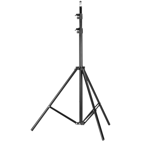 2.1m Adjustable Tripod Practical Thermometer Mobilephone Photography Light Holder Metal Bracket - Black