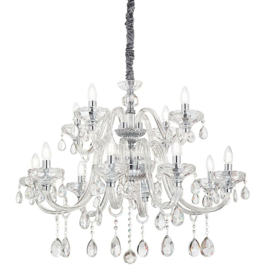 Ideal Lux Lighting - Ideal Lux Continental - 12 Light Pendant Light Trasparent, E14