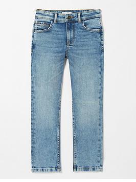 FatFace Boys Seth Slim Jeans - Light Wash, Light Wash, Size Age: 3 Years