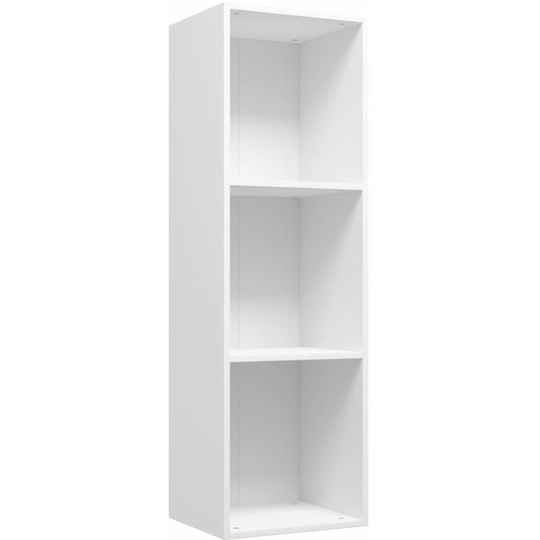 Book Cabinet/TV Cabinet White 36x30x114 cm Engineered Wood Vidaxl White