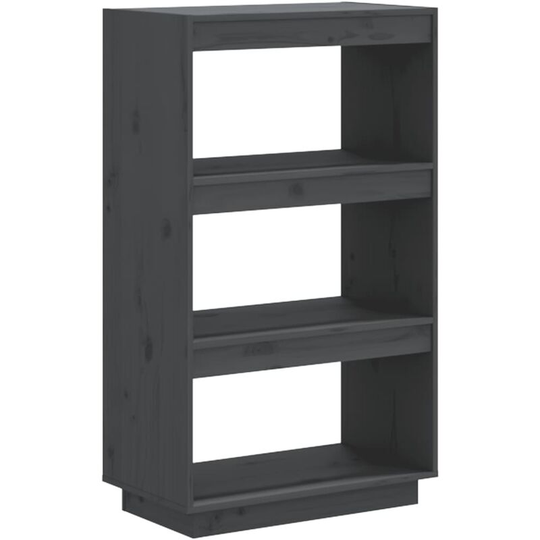 Book Cabinet/Room Divider Grey 60x35x103 cm Solid Wood Pine vidaXL - Grey