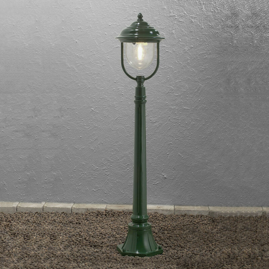 Konstsmide Parma Outdoor Modern Pathway Bollard Light Green, IP43