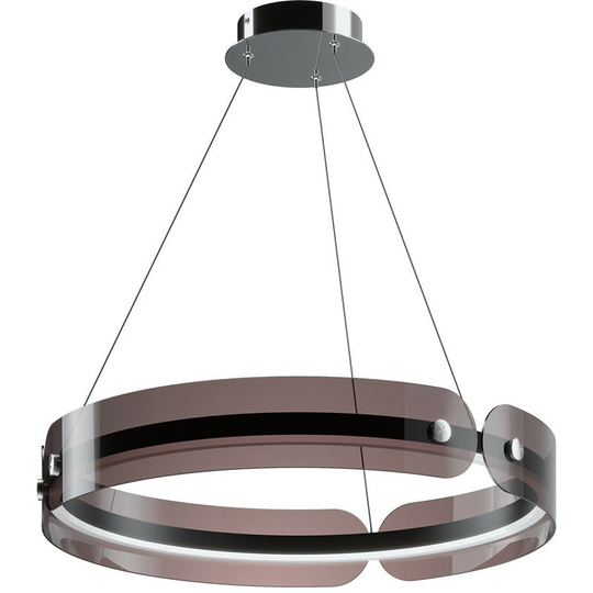 Maytoni Interstellar Modern Cylindrical Pendant Ceiling Light Grey, 4000K