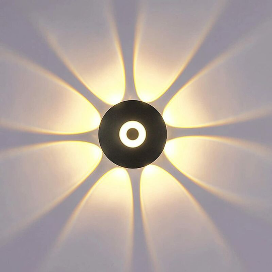 Aougo - led Wall Lights 9W Indoor Outdoor Modern Wall Lamp IP66 Waterproof led Sconce Up and Down Wall Wash Lights 3000K Warm White Light