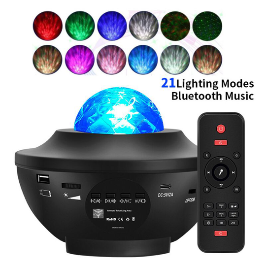 Thsinde - Starry Sky Projector, Black Bowl Shaped Laser Starry Sky Light, Galaxy Light Projector