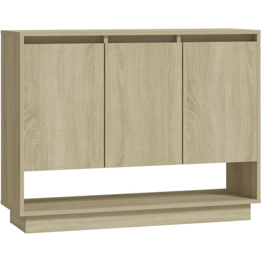 Sideboard Sonoma Oak 97x31x75 cm Engineered Wood Vidaxl Beige