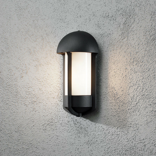 Konstsmide Lighting - Konstsmide Tyr Outdoor Classic Matt Black Wall Light, IP23