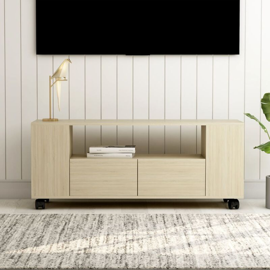 Devenirriche - tv Cabinet Sonoma Oak 120x35x43 cm Chipboard - Brown