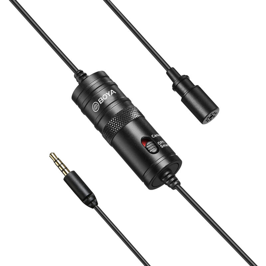 BY-M1 Omnidirectional Lavalier Microphone for Canon Nikon Sony dslr Camcorder Audio Recorders iPhone 6 5S 5 4S 4 - Boya